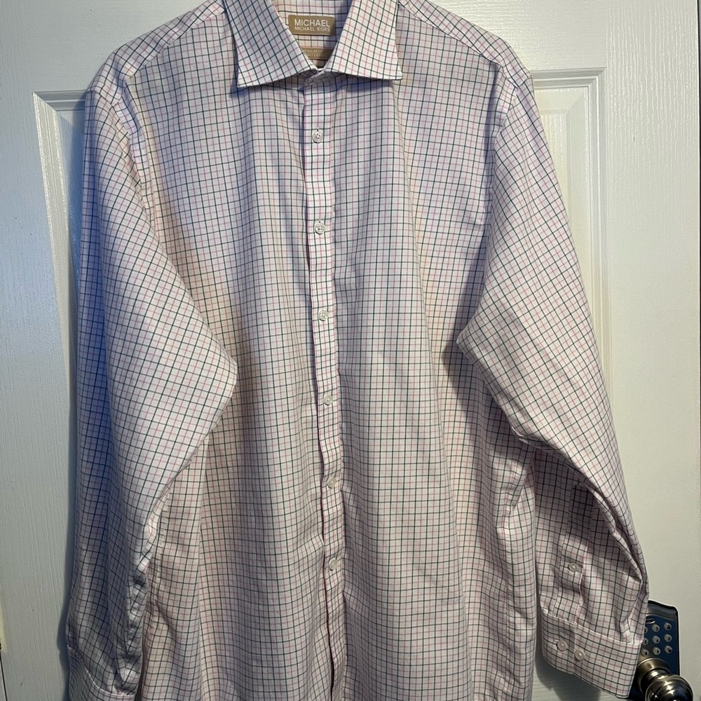 Like New Micheal Kors Regular Fit Airsoft Cotton Dress Shirt